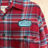 Red & Blue Redhead Thrifted Flannel