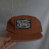 Grassfed Sun Patch Hat- Rust Washed Cotton