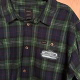 Green & Blue RVCA Thrifted Flannel